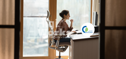 Ergonomia em posto de trabalho sentado